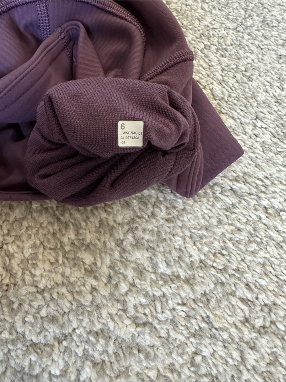 Women’s Lululemon Wunder Train High Rise Tight in Grape Thistle 28” - Picture 14 of 14